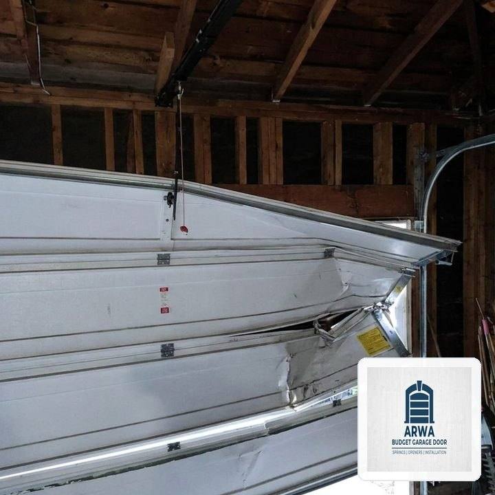 Arwa Budget Garage Door in Sharon, MA: Heavy-Duty Steel Section Strut & 11-Gauge Hinge Reinforcement - Sharon, MA