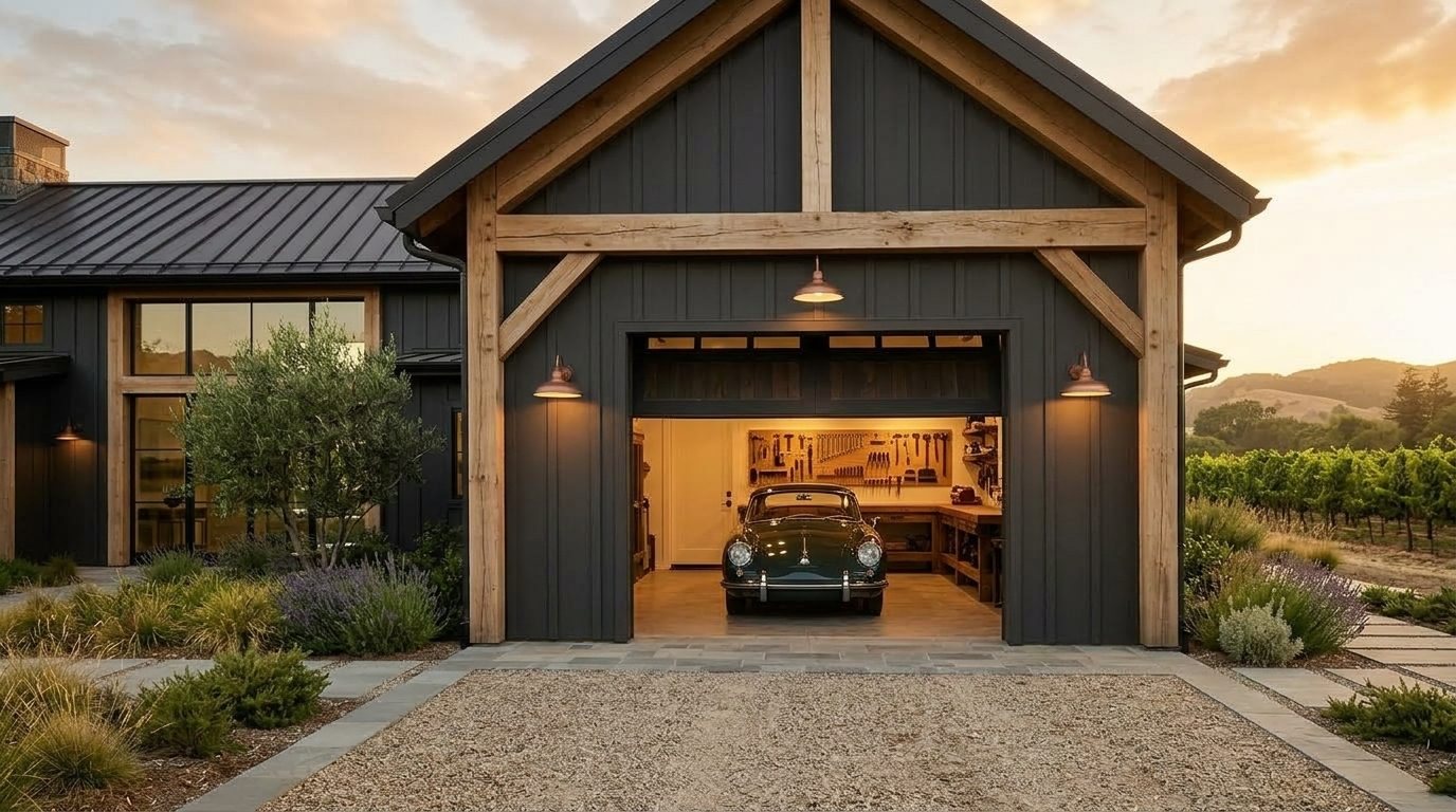 Arwa Budget Garage Door Garage Door Gliding Open Revealing Warm Illuminated Interior